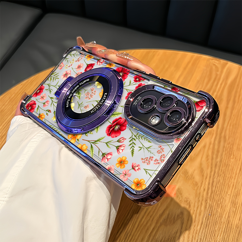 Vivo V40 - Funda de teléfono con diseño floral