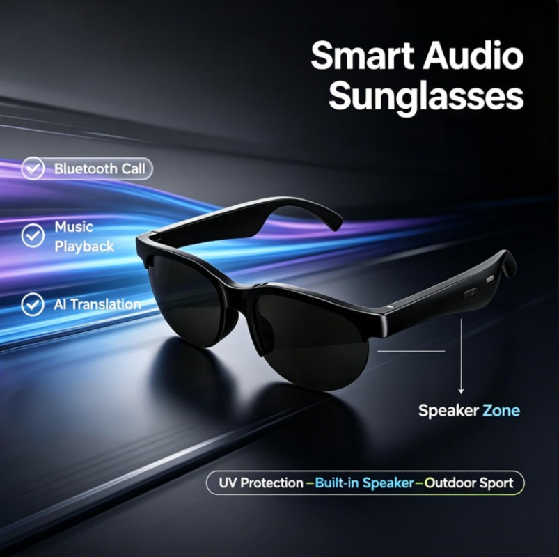 Smart Glasses Lens - Gafas de Sol Inteligentes con Audio,